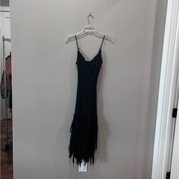 navy blue dress for baby girl LACE AFFAIR Brown Strapless Lace Asymmetrical Midi Women's Dress – Betsey  Johnson main image 1